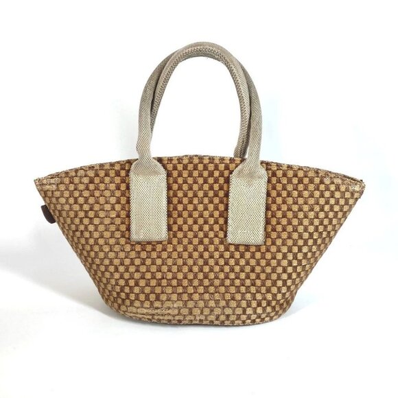 Hermes Handbags - HERMES Panier Bus PM Bag Tote Bag Beach bag Hand Bag linen Beige/Brown
